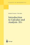 Introduction to Calculus and Analysis