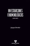 Investigaciones fenomenológicas [1959-1967]