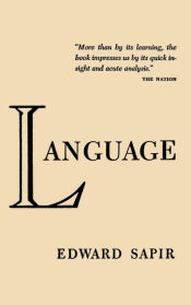 Portada de Language by Edward Sapir