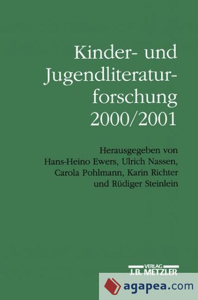 Kinder- und Jugendliteraturforschung 2000/2001
