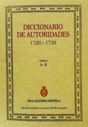 Portada de Diccionario de autoridades (1726-1739) Tomo I