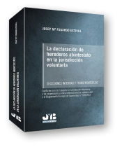 Portada de La declaración de herederos abintestato en la jurisdicción voluntaria