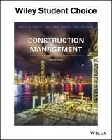 Portada de Construction Management