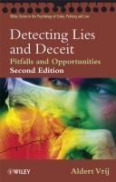 Portada de Detecting Lies and Deceit: Pitfalls and Opportunities