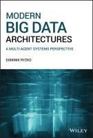 Portada de Modern Big Data Architectures: A Multi-Agent Systems Perspective