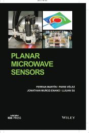 Portada de Planar Microwave Sensors