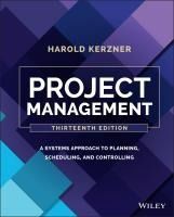 Portada de Project Management: A Systems Approach to Planning, Scheduling, and Controlling