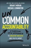 Portada de Uncommon Accountability: A Radical New Approach to Greater Success and Fulfillment