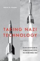 Portada de Taking Nazi Technology: Allied Exploitation of German Science After the Second World War