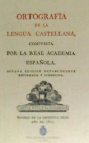 Portada de Ortografía de la lengua castellana, 1815