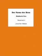 Portada de Der Name der Rose Rezension (Ebook)