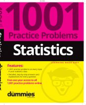 Portada de Statistics: 1001 Practice Problems for Dummies (+ Free Online Practice)