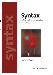 Portada de Syntax: A Generative Introduction
