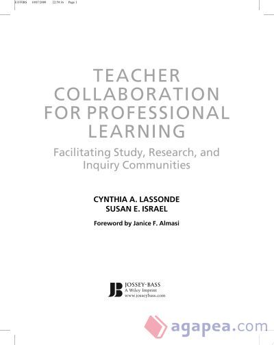 TEACHER COLLABORATION FOR PROFESSIONAL LEARNING - CYNTHIA A. LASSONDE ...