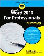Portada de Word 2016 for Professionals for Dummies