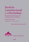 Justicia constitucional y referéndum