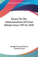 Portada de Essays on the Administrations of Great Britain from 1783 to 1830