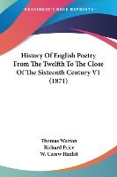 Portada de History of English Poetry from the Twelfth to the Close of the Sixteenth Century V1 (1871)