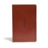 KJV Ultrathin Reference Bible, Brown Leathertouch