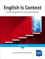 Portada de ENGLISH IS CONTEXT