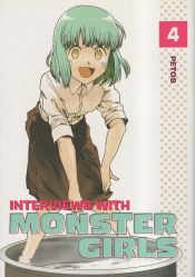 Portada de Interviews with Monster Girls 4