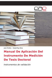 Portada de Manual De Aplicación Del Instrumento De Medición De Tesis Doctoral
