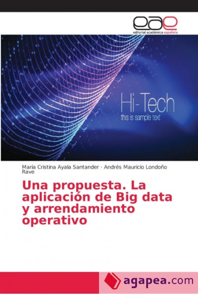 Una propuesta. La aplicación de Big data y arrendamiento operativo