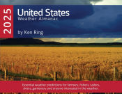 Portada de United States of America Weather Almanac 2025 (Paperback)