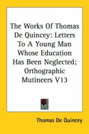 Portada de Works of Thomas De Quincey