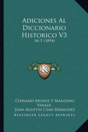 Portada de Adiciones Al Diccionario Historico V3