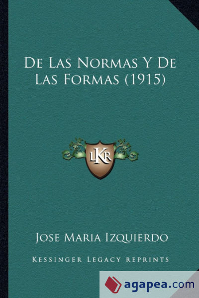 De Las Normas Y De Las Formas (1915)