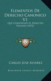 Portada de Elementos De Derecho Canonico V1