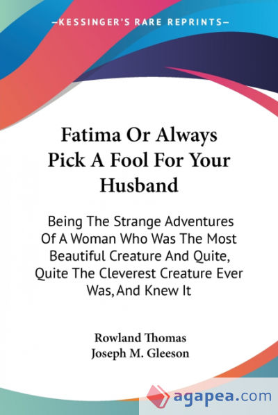 Fatima Or Always Pick A Fool For Your Husband