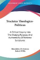 Portada de Tractatus Theologico-Politicus