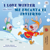 Portada de I Love Winter (English Spanish Bilingual Book for Kids)