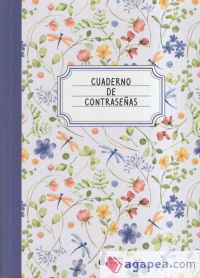 Cuaderno de contrase&ntilde;as lila