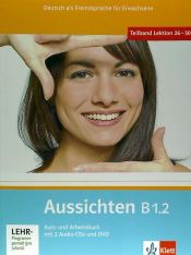 Portada de Aussichten. Kursbuch + Arbeits-/Materialienbuch mit 2 Audio-CDs und DVD B1.2
