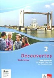 Portada de Découvertes 2. Série bleue ab Klasse 7. Cahier d'activités mit CD-ROM, MP3-CD und Video-DVD