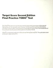 Portada de Target Score for TOEIC. Student's Book with Test Pack