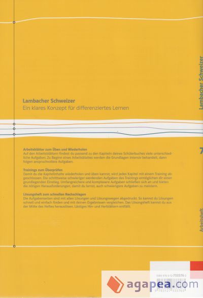 Lambacher Schweizer. 7. Schuljahr. Arbeitsheft plus L&ouml;sungsheft. Baden-W&uuml;rttemberg