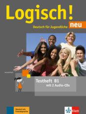 Portada de Logisch! neu B1. Testheft mit 2 Audio-CDs