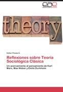 Portada de Reflexiones sobre Teoría Sociológica Clásica