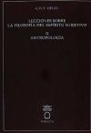 LECCIONES SOBRE LA FILOSOFIA DEL ESPIRITU SUBJETIVO II ANTOPOLOGÍA