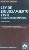 LEY DE ENJUICIAMIENTO CIVIL Y LEGISLACION ESPECIAL