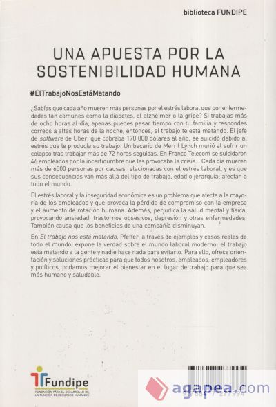 EL TRABAJO NOS ESTÁ MATANDO (Y A NADIE LE IMPORTA) EL TRABAJO NOS ESTÁ MATANDO (Y A NADIE LE IMPORTA)
