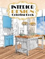 Portada de Interior Design Coloring Book: Modern Decorated Home Designs