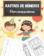 Portada de Libro de trazado de números para preescolares: Libros de trazado de números para niños de 3 a 5 años, Libro de trabajo de trazado de números, Libro de