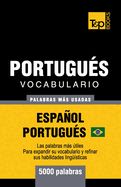 Portada de Portugués vocabulario - palabras mas usadas - Español-Portugués - 5000 palabras: Portugués Brasilero