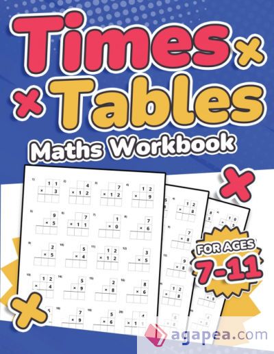 TIMES TABLES MATHS WORKBOOK KIDS AGES 7-11 MULTIPLICATION ACTIVITY BOOK ...