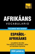 Portada de Vocabulario Español-Afrikáans - 3000 palabras más usadas